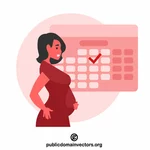 Gravid kvinna koncept