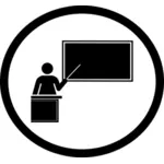 Presentation ikon vektorbild