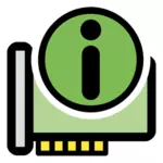 Vektorgrafik med primära maskinvara information KDE-ikonen
