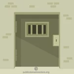 דלת פלדה בכלא