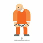 Prisoner vector image