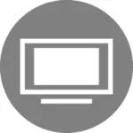 TV ikon vektor gambar