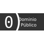 公共域标签在西班牙矢量图像