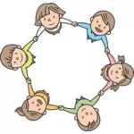 Crianças em círculo