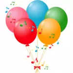 Luftballons und Musik