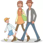 Perheen kävely