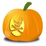 頭蓋骨かぼちゃベクトル クリップ アート
