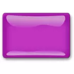 光沢の紫色の正方形ボタン ベクトル クリップ アート
