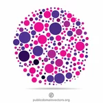Pink and purple dots
