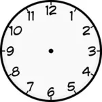 Часы лица векторное изображение