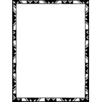 Black and white border frame