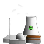 Nükleer reaktör vektör görüntü