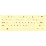 Image vectorielle or clavier qwerty