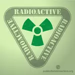 Etichetă de avertizare radioactive