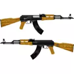Imagen vectorial del rifle AK 47