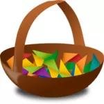 Leere Easter Basket-Vektor-illustration