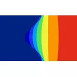 Imagem de vetor abstrato arco-íris