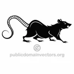 Zwarte rat vectorafbeeldingen
