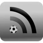 RSS feed בתמונה וקטורית חדשות ספורט