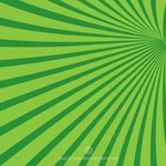 Radial balok warna hijau