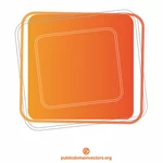 Kwadratowy kształt pomarańczowy kolor