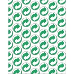 Recycling symbols seamless pattern