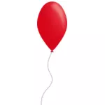 Červená barva balónku vektorové grafiky