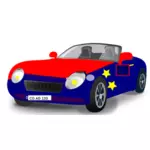 Cabrio sportwagen vector afbeelding