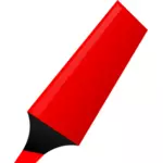 赤の蛍光ペンのベクトル画像