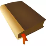 Buku dengan bookmark merah
