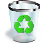Resirkulering kasse ikon vektortegning