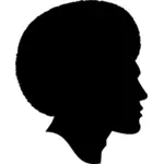 Afrikanische amerikanische männliche silhouette