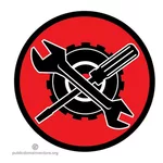 Reparatur-Shop Symbol Logo