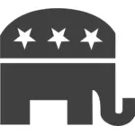 Silhueta de símbolo republicano