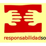 RESPONSABILIDAD sociale logo vector tekening