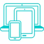 複数のデバイス プラットフォーム ロゴ ベクトル画像