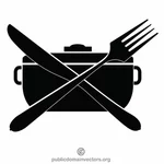 Ресторан логотип векторное изображение