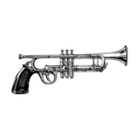 Gun and trumpet