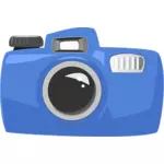 Vektoripiirros sarjakuvan sinisestä vedenalaisesta kamerasta