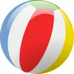Ilustraţie vectorială a minge de plajă