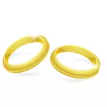 Vektor Klipart dvojice zlaté snubní prsteny