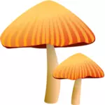 Oranžové houby vektorové kreslení