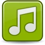 Vektor menggambar ikon file musik