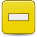 Graphiques jaunes du bouton de l'ordinateur - moins