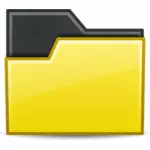Ikona żółtego folderu