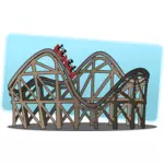 Roller coaster vektör çizim