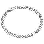 Rope border vector image