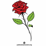 Art de clip de couleur de fleur de rose