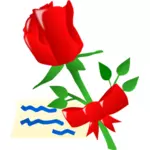 Róża ze wstążki