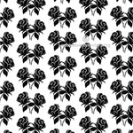 Sømløs mønster med svart roser